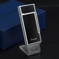 France Cashati High-end Flame Inflatable Lighter Metal drawing grinding wheel inflator Business Gift Male