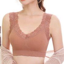 Mother lingerie female bra in older vest-style No steel ring more than pure cotton Woo Big Code Sports Thin bra