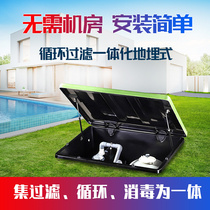 Swimming pool cycle ground buried integrated sand cylinder filtration without engine room water treatment equipment sand cylinder purified water cycle