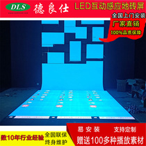 P3 91 full color interactive floor tiles screen indoor supermarket mall bar LED waterproof ground display
