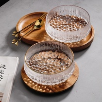 Ice powder bowl ritual tableware exquisite and beautiful soup bowl Nordic style photo beautiful crystal glass dessert bowl