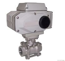 304 electric ball valve Q911F-16P electric valve DN25DN50 three-piece switch type stainless steel ball valve