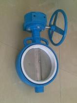Turbo stainless steel butterfly valve D371F-16P manual tetrafluoroall stainless steel 304