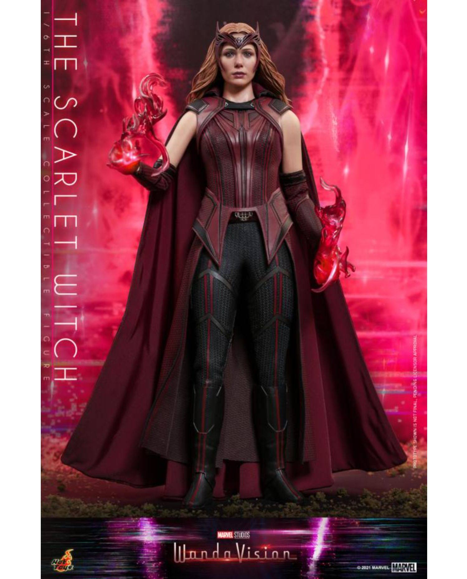金大萌子hottoys16旺达幻视绯红女巫旺达可动人偶