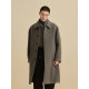 GXG 남성용 의류, Mall 24 Winter New Product G24X264007의 같은 스타일의 깊은 카키색 난방 통근 긴 코트 GXG 남성용 의류, Mall 24 Winter New Product G24X264007의 같은 스타일의 깊은 카키색 난방 통근 긴 코트