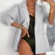 Red Jacket pocket Coat Blazer Lady Button women Suit for Red Jacket pocket Coat Blazer Lady Button women Suit for