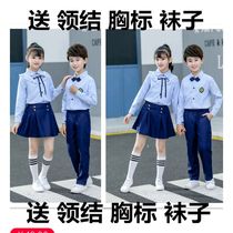 Childrens costumes girls and boys in the spring and autumn British primary and secondary school students chorus dress poetry reading performance clothing