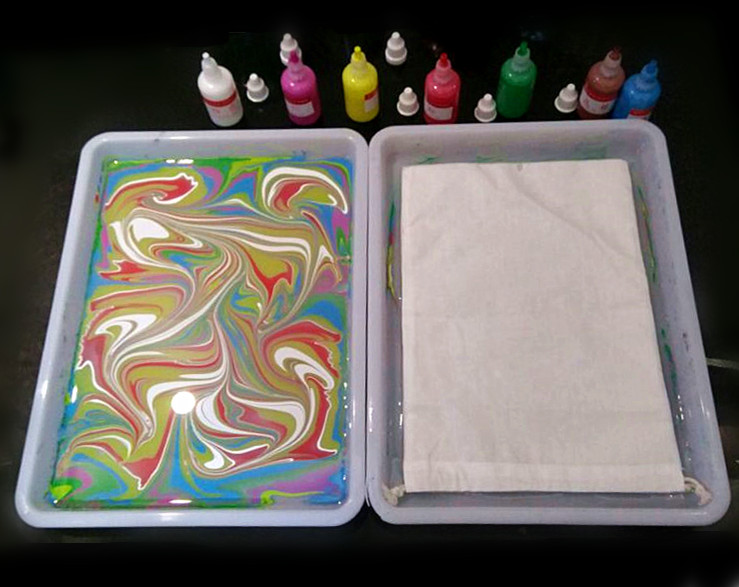 水拓画 浮水画 水影画 土耳其湿拓画颜料工具18色可选6ml/瓶