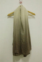 Autumn and winter new foreign trade Womens scarf shawl silk scarf gradient hanging dyeing