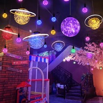 Space Planet Lamps Wedding Atmosphere Bar Restaurant Hall Ktv Clearing Star Space Decorative Chandelier