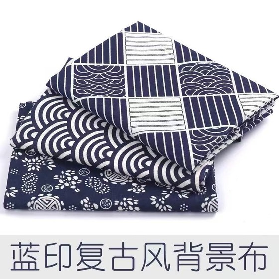 Sofa pillow geometric fabric background cloth ethnic fabric burlap fabric Japanese retro cushion tablecloth cotton linen Sofa pillow geometric fabric background cloth ethnic fabric burlap fabric Japanese retro cushion tablecloth cotton linen