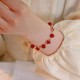 모방 적 붉은 마노 럭키 4 잎 클로버 팔찌 2024 소녀를위한 새로운 스타일 전송 구슬 Hetian Jade Bracelet Light Luxury Niche 모방 적 붉은 마노 럭키 4 잎 클로버 팔찌 2024 소녀를위한 새로운 스타일 전송 구슬 Hetian Jade Bracelet Light Luxury Niche