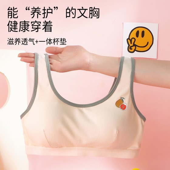 Traceless underwear student junior high school girl teenage bra summer high school student pure cotton beautiful back vest
Traceless underwear student junior high school girl teenage bra summer high school student pure cotton beautiful back vest