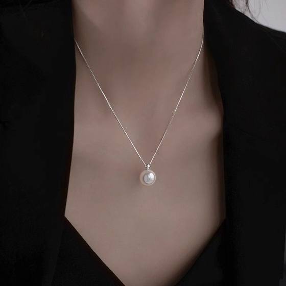 봄과 여름 구슬의 여성을위한 Shi Jia Pearl 목걸이 간단한 목걸이 2025 새로운 인기 틈새 도금 925 Silver Collarbone Chain 봄과 여름 구슬의 여성을위한 Shi Jia Pearl 목걸이 간단한 목걸이 2025 새로운 인기 틈새 도금 925 Silver Collarbone Chain