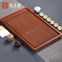 Yiban whole piece of portable electric Wood kung fu tea tray rectangular simple large diameter drainage household tea table