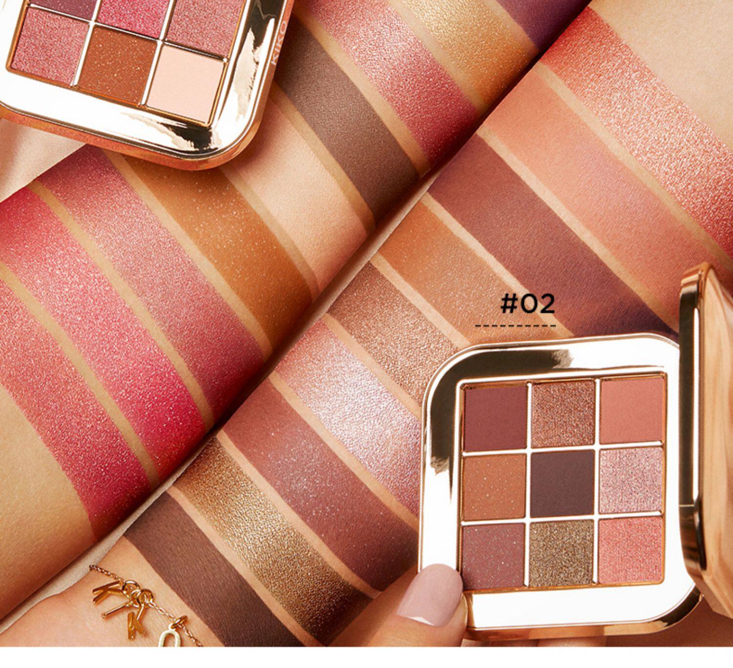 kiko沁心9色眼影盘ins超火哑光大地色单闪粉珠初学眼影官方旗舰店