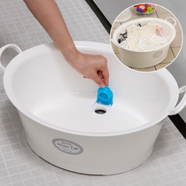 Japan Imported Inomata Home Plastic Laundry Tub Baby Rubbing Basin Kitchen Wash Basin Plastic Foam Foot Basin