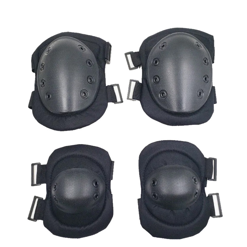 Hard-reinforced fire protection elbow protective knee live-action CS equipment Army memes Black Hawk Tactical protective suit riding-Taobao