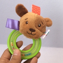 Out of the United States super soft baby puppy label hand bell hand grab toy