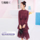 Chiffon Slimming Dress Spring Dress Female Student Sen Female Student with New Medium and Long Cake Skirt Temperament Chiffon Slimming Dress Spring Dress Female Student Sen Female Student with New Medium and Long Cake Skirt Temperament