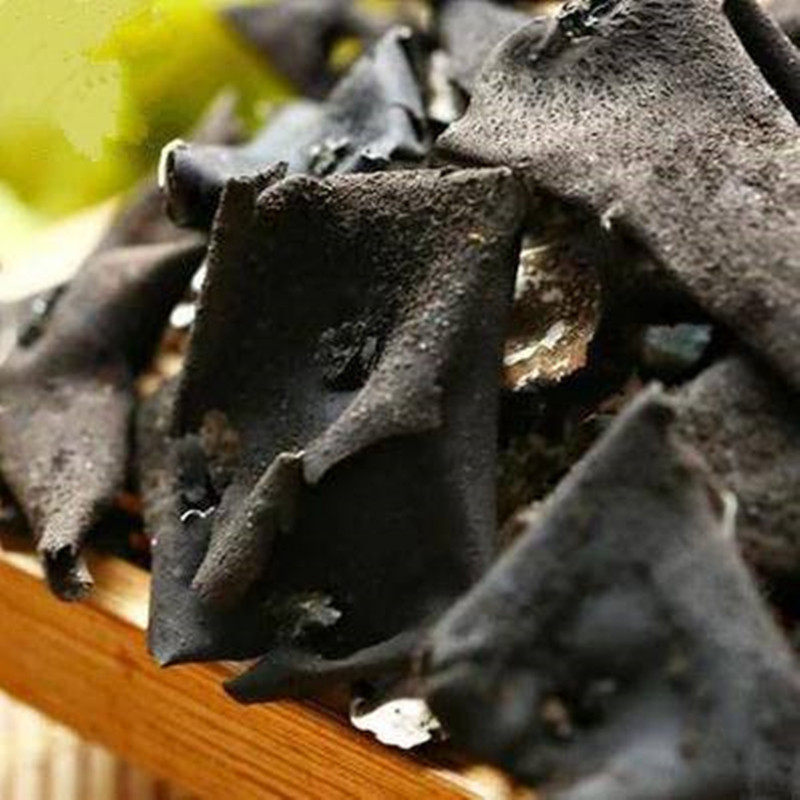 黄山野生石耳野生菌干货岩耳石衣岩菇石木耳血耳石壁花地耳80克