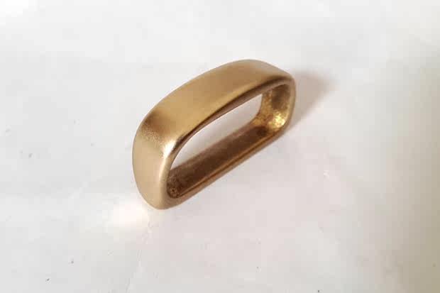 男士皮带圈子手工纯黄铜腰带环皮带带环配件腰带尾部固定圈3cm_双氙