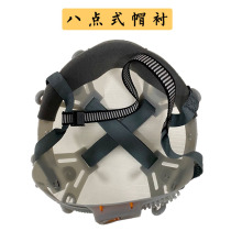 Safety helmet lining detachable four-point eight-point suction and breathable rotating one finger key multiple caps with universal accessories