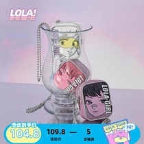 LOLA DESIGN Girl Force Lipstick Red Packet Women 100 Hitch Day Series Bag Cute Retro