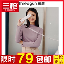 Triple Lance Lingerie Official Flagship Store Officer Net Undershirt Womans Shuang Glide Small High Collar Underwear Warm Blouse 23550A0