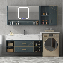 Drum washing machine integrated Cabinet balcony washing wardrobe companion bathroom cabinet set toilet hand washing face Basin cabinet