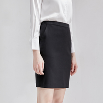 Professional womens western dress black formal work skirt 2021 summer new elastic short skirt one-step hip skirt