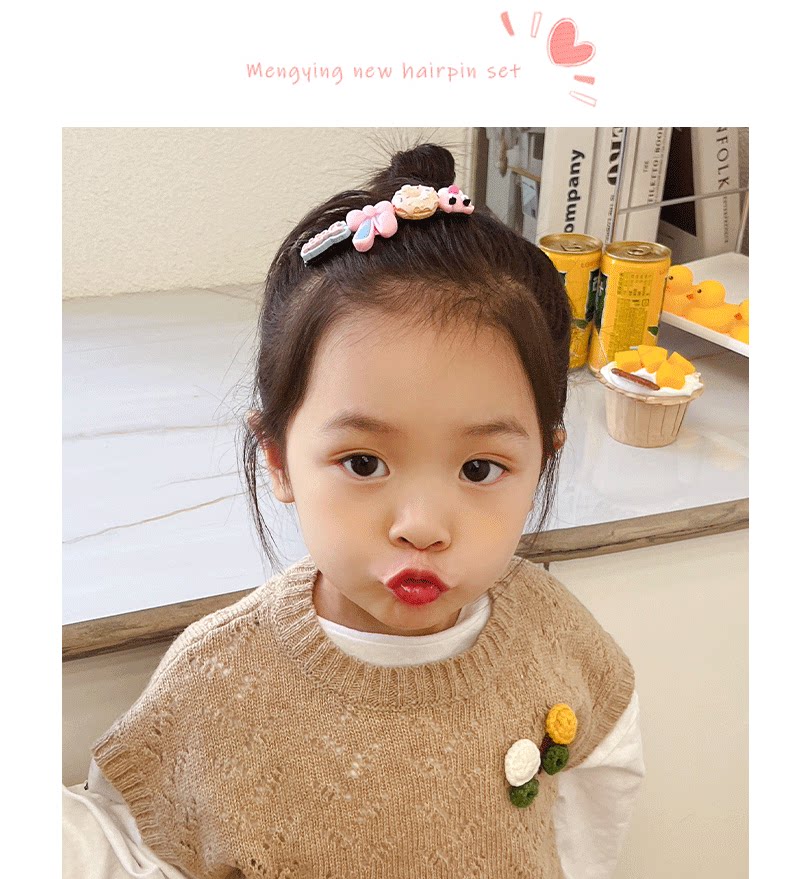 女童发夹宝宝发梳卡通刘海插梳小女孩碎发整理发卡神器儿童发饰秋