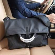 Backpack Mens Single Shoulder Inclined Satchel Bag Mens Bag Business Computer Briefcase Casual Handbag Large Capacity Postman Bag Tide