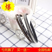 Korean diamond-set hair band toothed single row simple headband Multi-row full diamond non-slip headdress Korean version of sweet pressure hair hair card