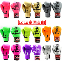 Twins Thailand FBGVS3-TW6 Muay Thai boxing Sanda fighting Fighting Fluorescent fiber leather gloves