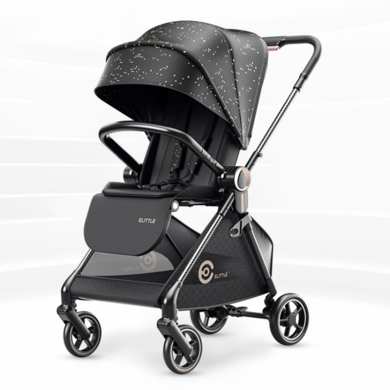 elittle逸乐途碳纤维婴儿车双向轻便高景观