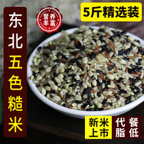 Five Colors Brown Rice New Rice 5 Catty Cereals Cereals Red Rice Black Rice Coarse Rice Coarse Grain Fitness Delicious Coarse Grain rice