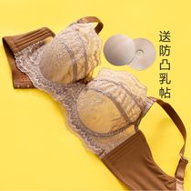 Underwear woman Xia ultin thin big breasts and small soft steel rings gathered together to collect the pair of breast protection downhanging external expansion bra