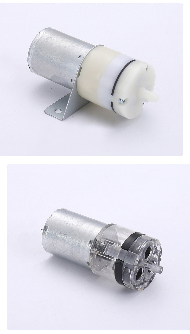 370微型静音直流氧气泵鱼缸水族6v小气泵钓鱼增氧泵迷你12v充气泵