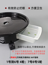 Flower rack water tray Plastic flower pot with wheels deepened indoor potted base tray child pulley water leakage prevention