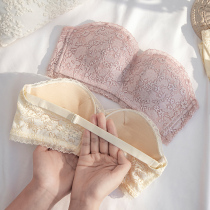 No shoulder strap lingerie girl wrap chest small breasted to gather auxiliary milk anti-sagging without steel ring anti-slip bra-bra suit