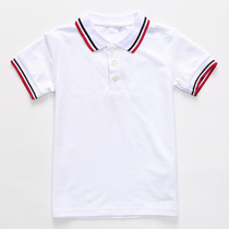 Tongdule Middle School Primary school uniform set College style British style Garden dress Summer dress White double collar top