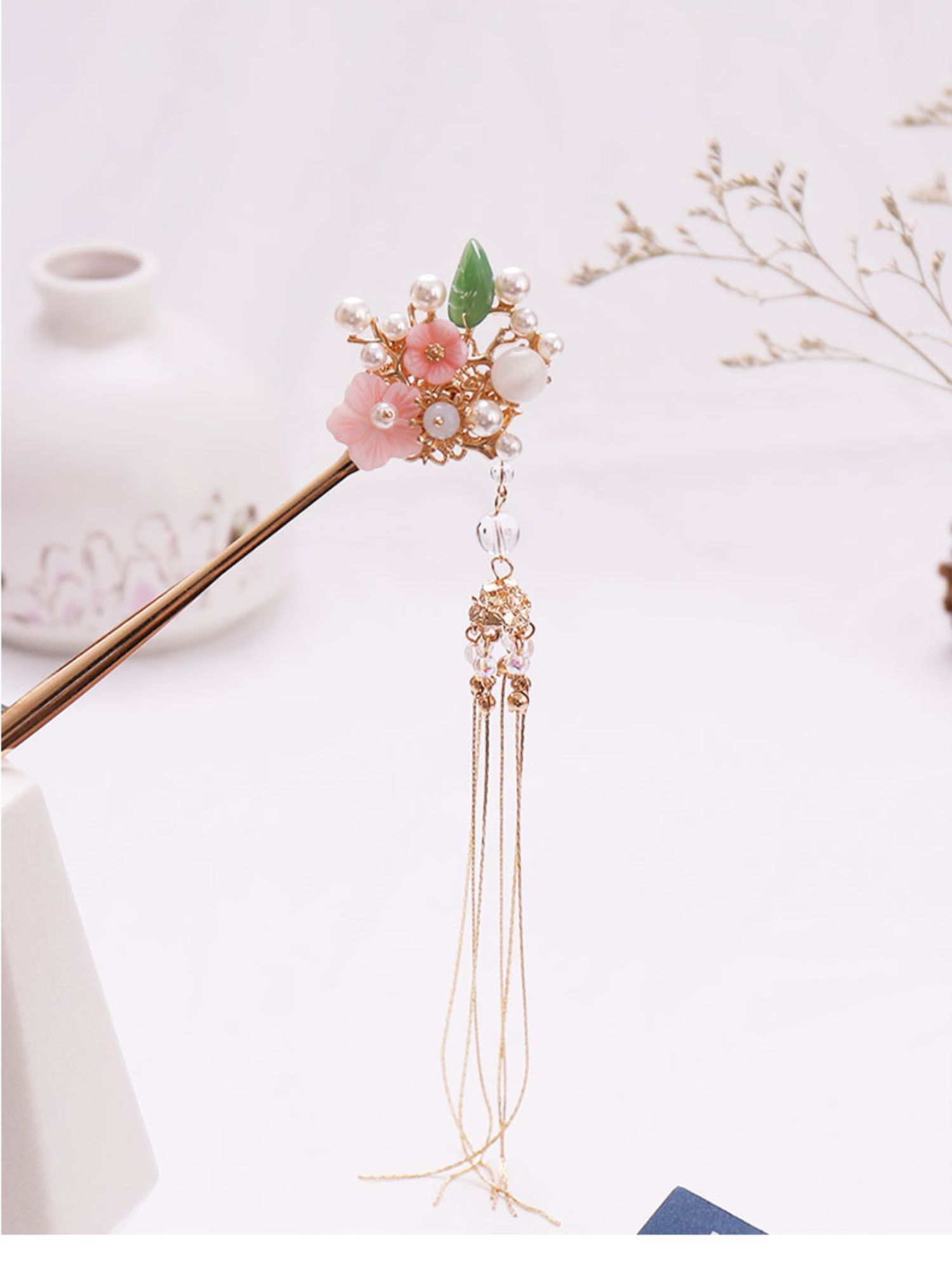 二十四节气发簪女超仙古风盘发古代发饰步摇一套百搭汉服簪子套簪