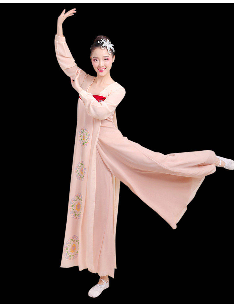 丽古装舞蹈仙女汉服女25-35周岁舞蹈服人行飘逸古风服装25-35周岁