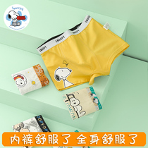 Snoopy children's underwear pure cotton boys middle aged boys baby summer cotton boxer shorts boxer tops