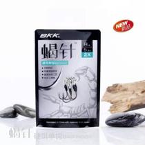 BKK black King Kong scorpion needle Luya hard bait iron plate single hook Super slip sharp mouth bass Mandarin Fish hand tie hook