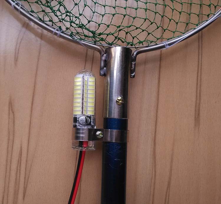 12vled下水捕鱼灯三款灯珠强光水下诱夜钓鱼抄网集鱼配6米线特价