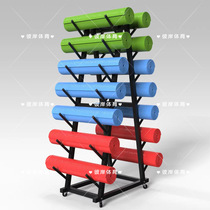 Yoga mat incorporates basket fitness equipment for artifacts foam shaft basket with wheel removable displacement frame