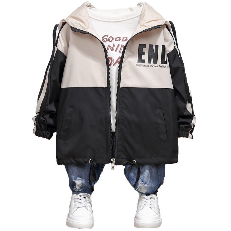 Boys jacket charge 2020 new boys middle-aged children's children's clothing plus velvet western style autumn and winter jacket tide thickening