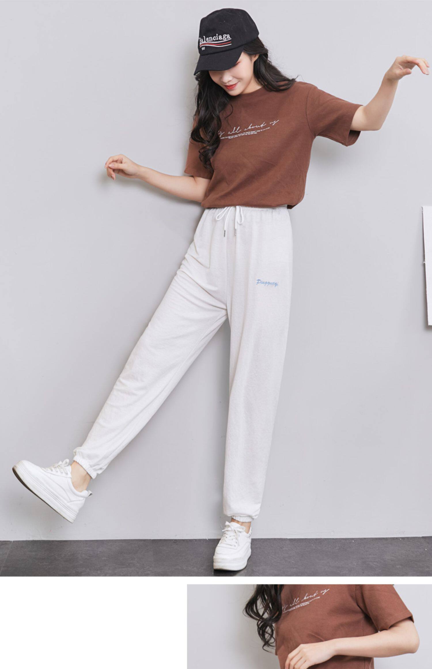 冰丝灯笼裤女夏季薄款凉凉裤宽松打底裤外穿防蚊束脚裤懒人家居裤